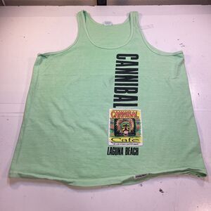 VINTAGE CRAZY SHIRTS HAWAII LAGUNA BEACH CANNIBAL CAFE TANK TOP T SHIRT Mens XL